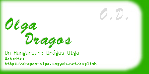 olga dragos business card